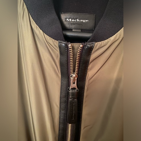Mackage Mens Army Green Bomber Jacket - New Without Tag - Picture 4 of 10